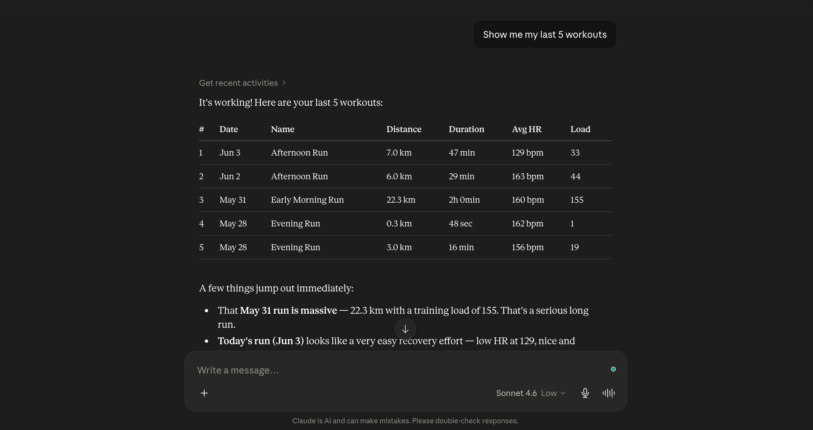 AI Workout Coach — Intervals.icu × Claude MCP